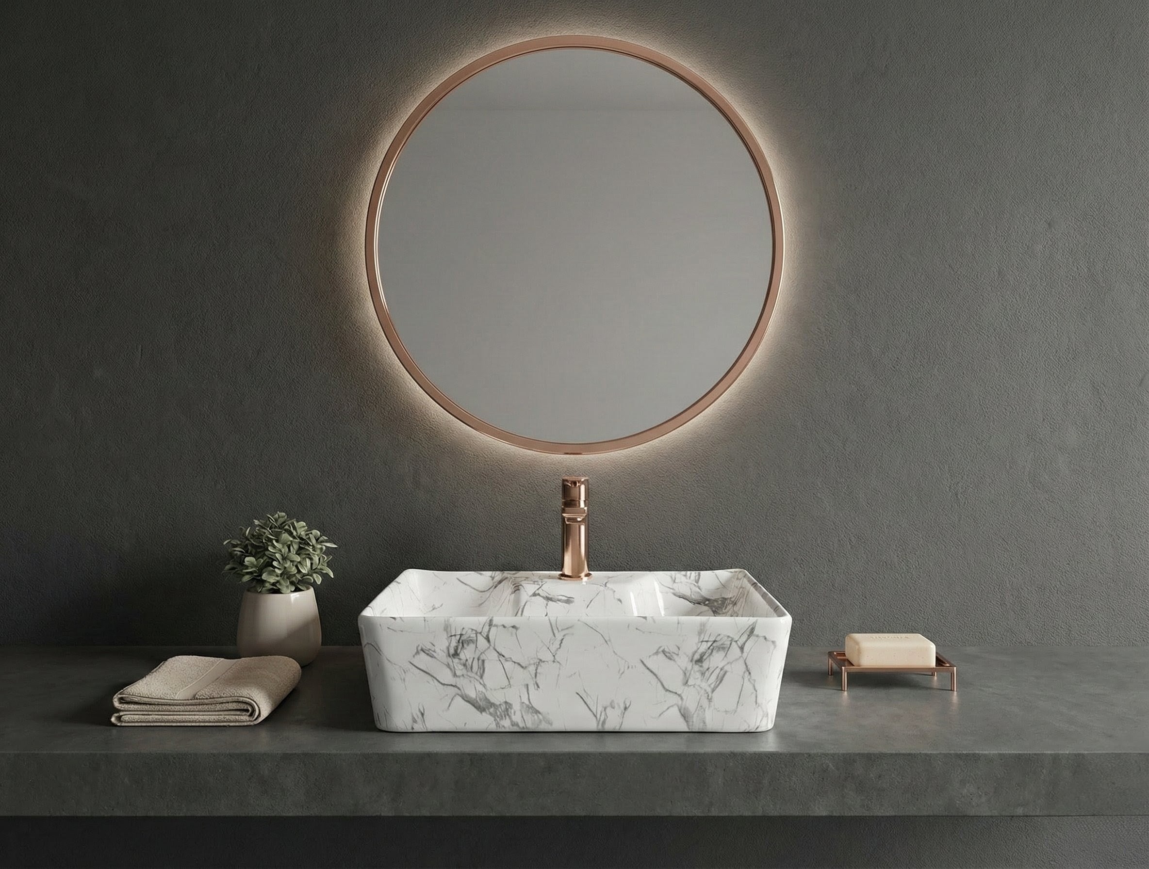 Foxx Sanitaryware 2 in 1 Wall Mount & Table Top Ceramic Premium Wash basin (M-06) (16x12x5) (M-06) Wall Hung Basin