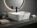 Foxx Sanitaryware 2 in 1 Wall Mount & Table Top Ceramic Premium Wash basin (M-10) (16x12x5) (M-10) Wall Hung Basin