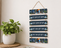 Foxx Sanitaryware Premium MDF Wooden Hare Krishna Maha Mantra Wooden Wall Hanging