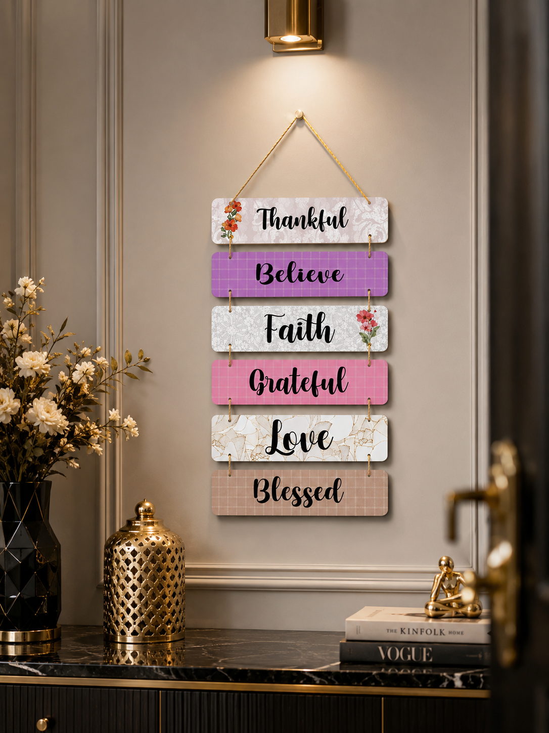 Foxx Sanitaryware Motivational MDF Wall Hanging for Home Bedroom & Office Decor