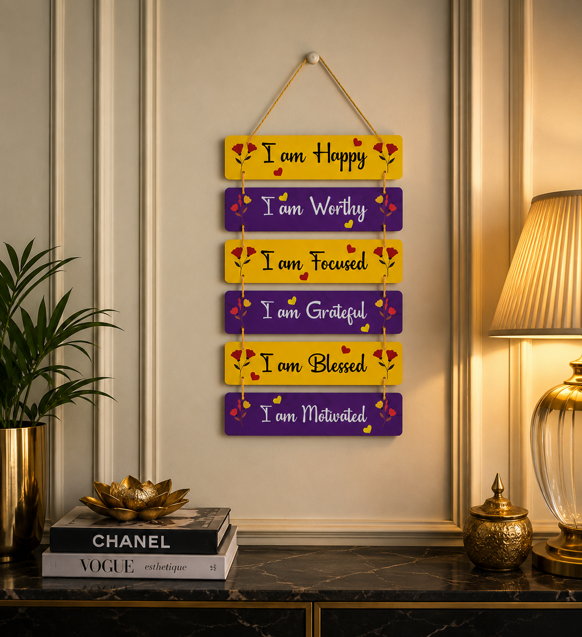 Foxx Sanitaryware Motivational MDF Wall Hanging for Home & Office Wall Decor(105)