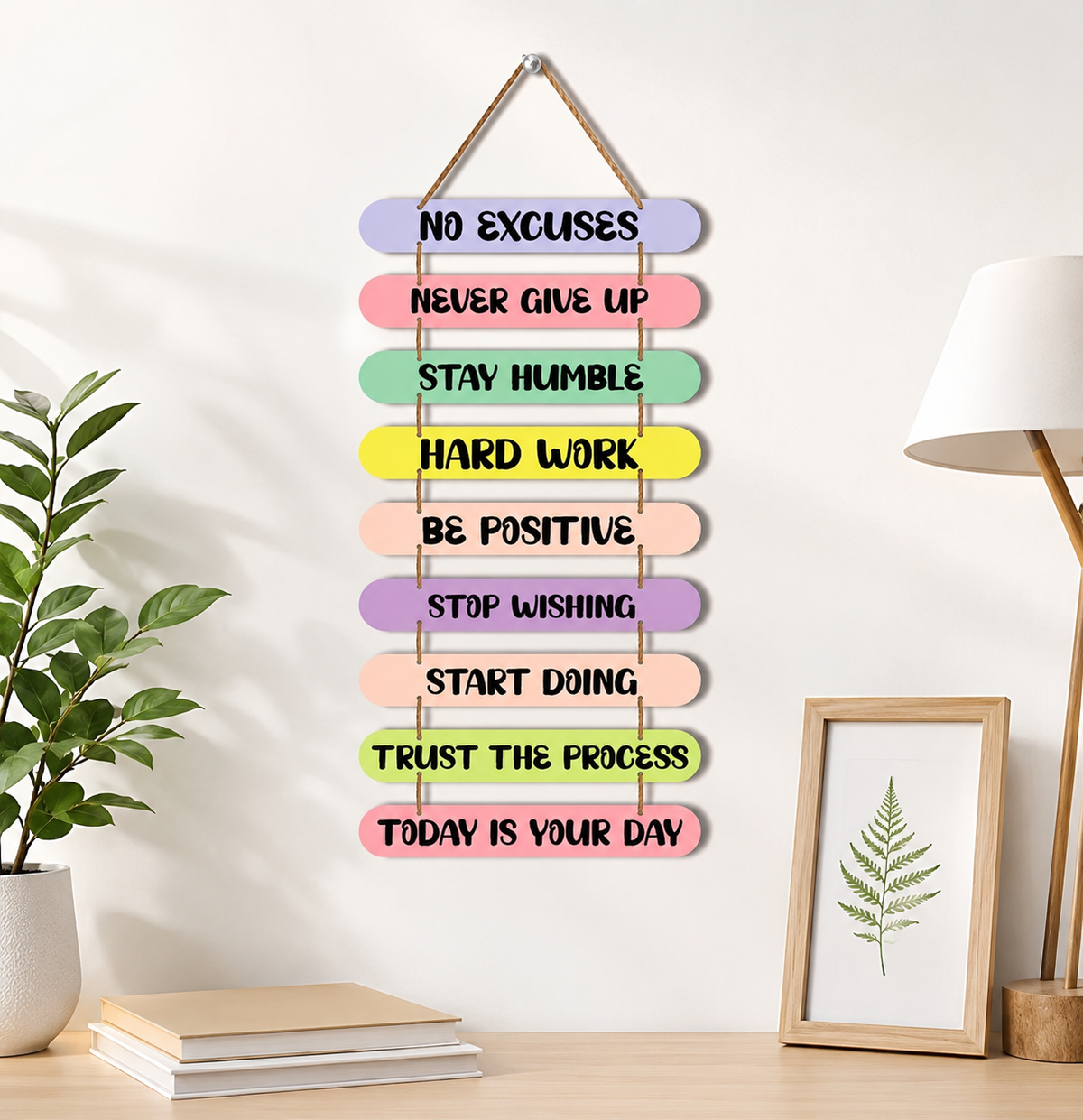 Foxx Sanitaryware Inspirational MDF Wall Hanging for Bedroom & Office Decor (109)