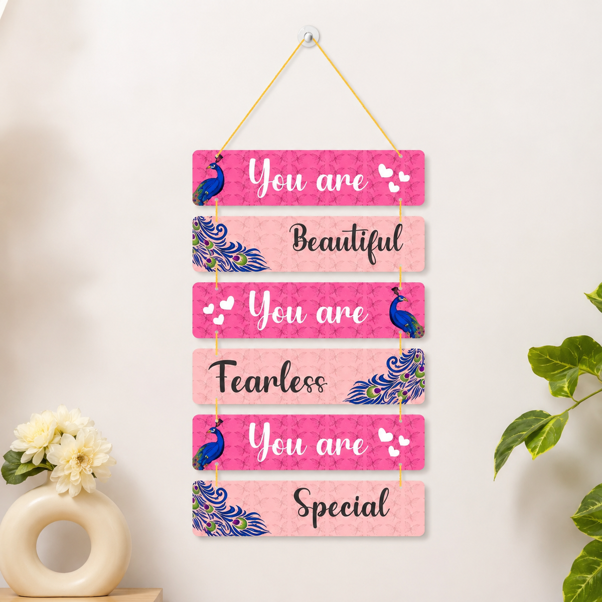 Foxx Sanitaryware Motivational MDF Wall Hanging for Bedroom & Home Decor(110)