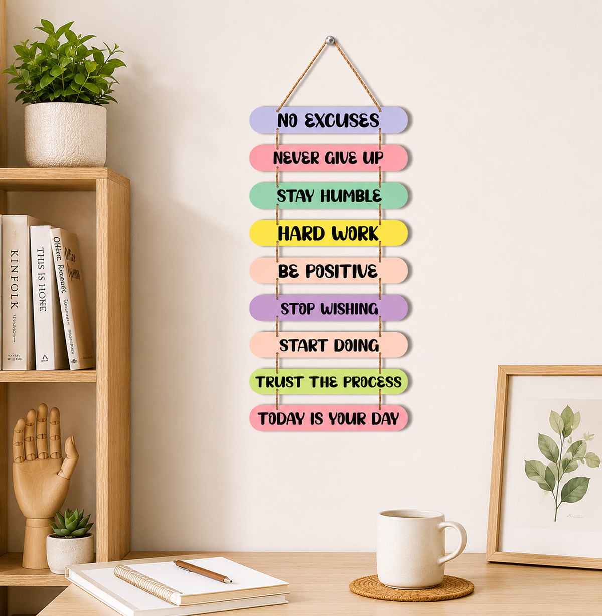 Foxx Sanitaryware Inspirational MDF Wall Hanging for Bedroom & Office Decor (109)