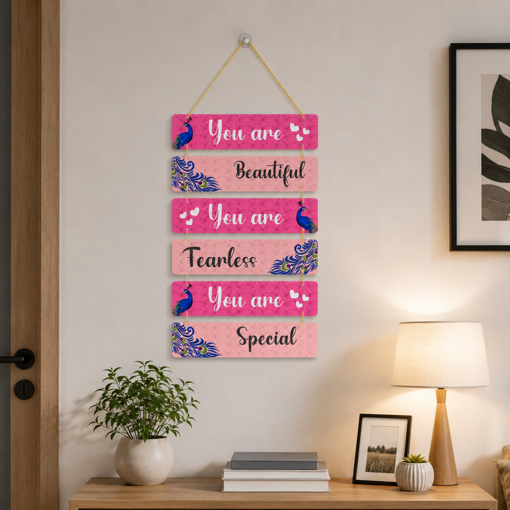 Foxx Sanitaryware Motivational MDF Wall Hanging for Bedroom & Home Decor(110)