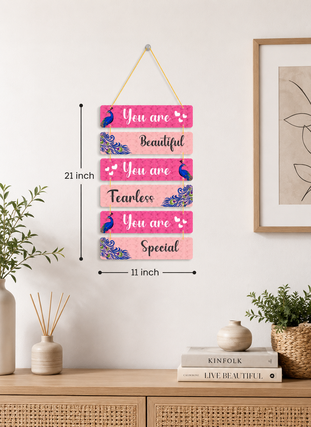 Foxx Sanitaryware Motivational MDF Wall Hanging for Bedroom & Home Decor(110)