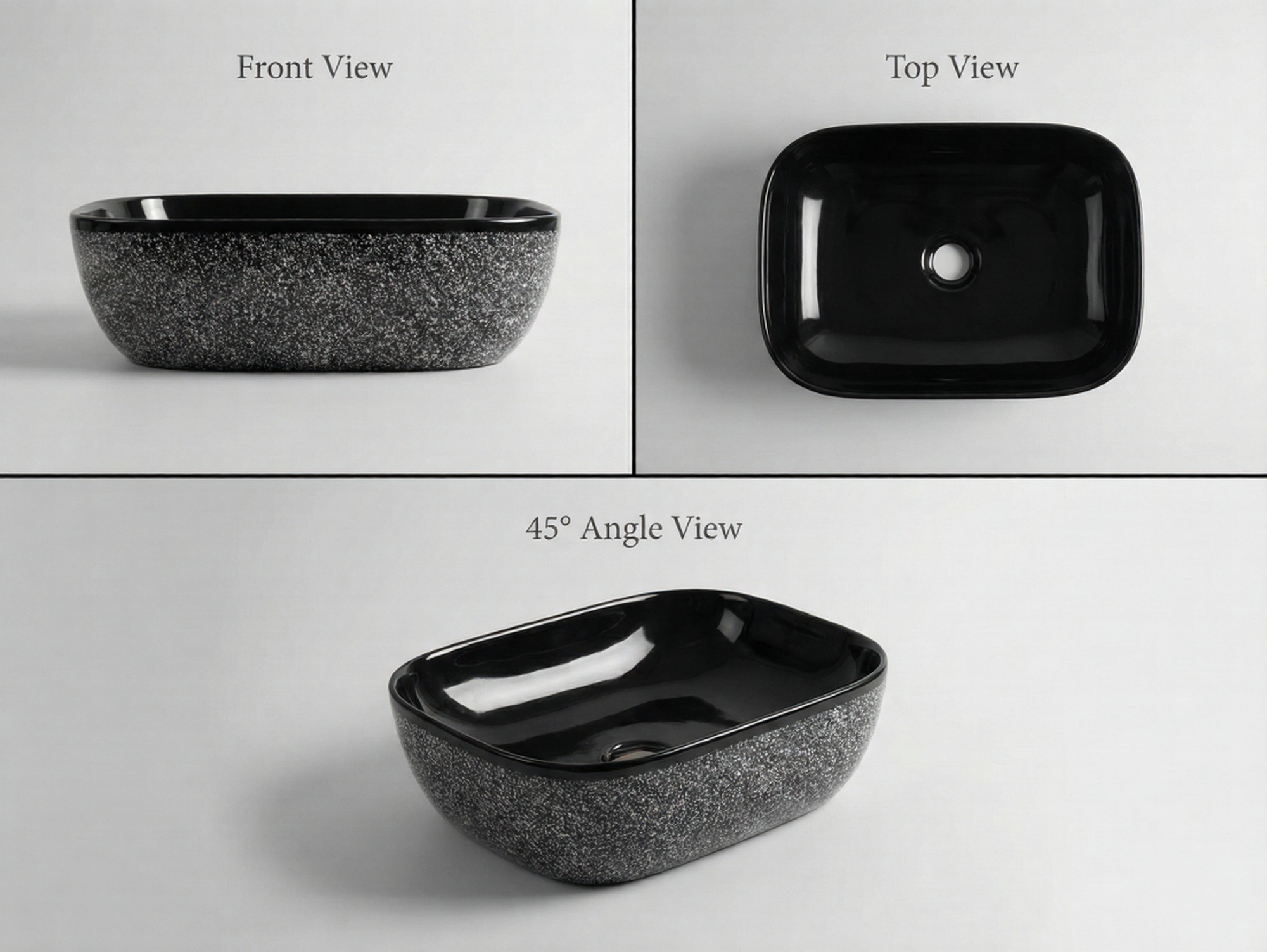 Foxx Sanitaryware Ceramic Premium Designer Wash basin for Home, Hotels (18x13x5)(M-22)