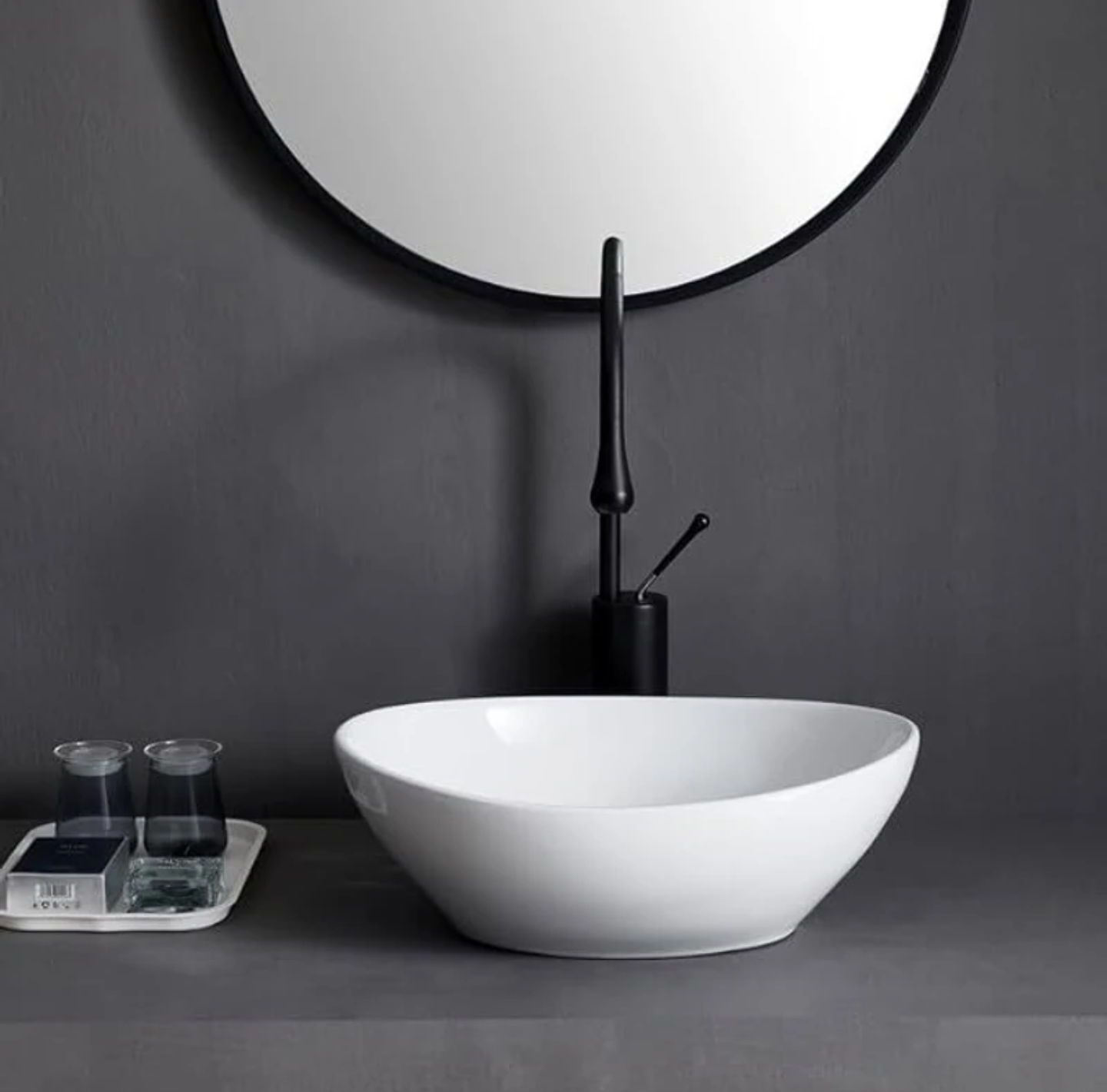 Foxx Sanitaryware Ceramic Premium High Gloss White Wash basin for Bathroom, Hotels (17x13x5) (High Gloss- White Ceramic (Bowl Shape) Counter Top
