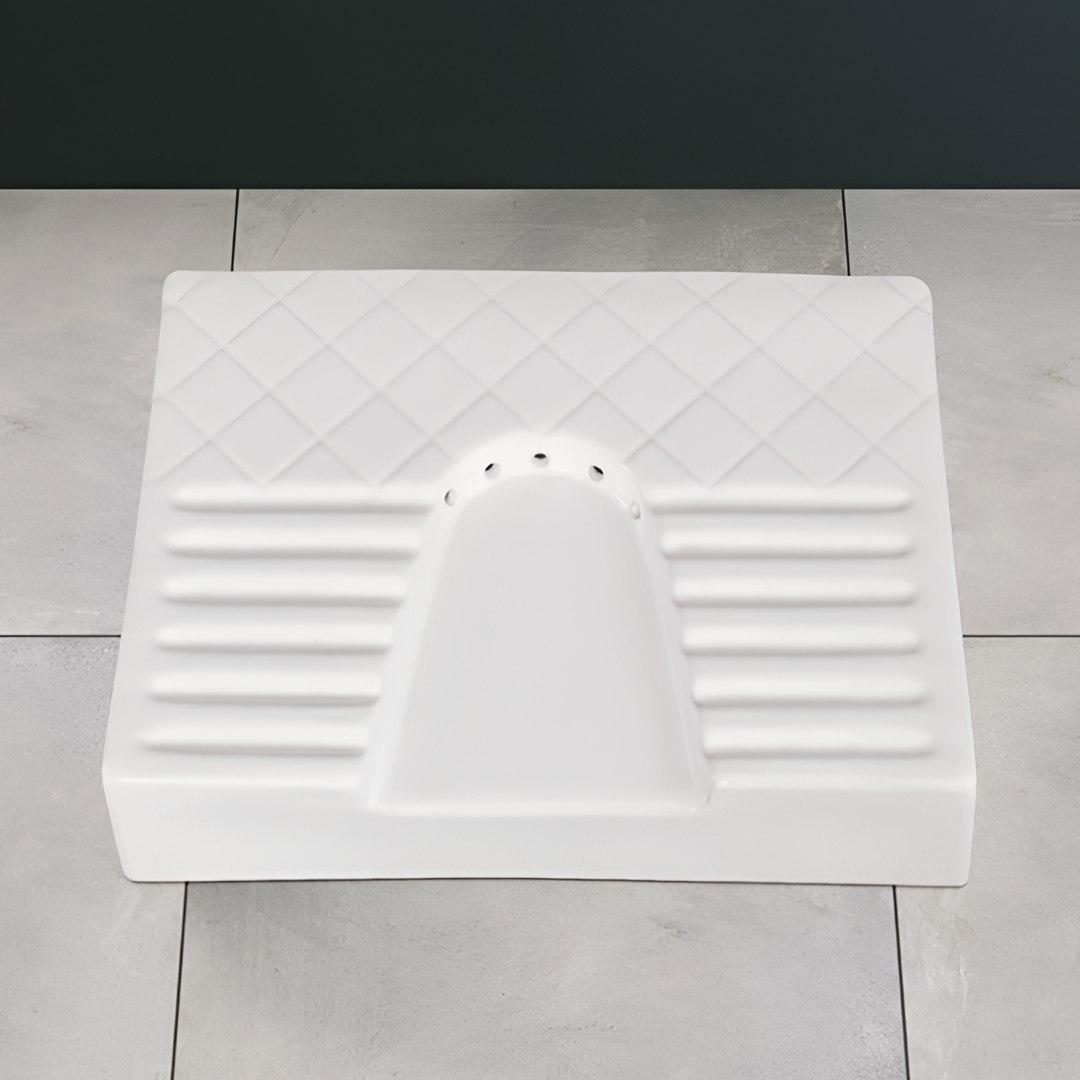 Foxx Sanitaryware Premium White Ladies Urinal Urinal for Ladies (17x14x4) Standard Commode Urinal