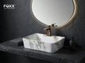 Foxx Sanitaryware 2 in 1 Wall Mount & Table Top Ceramic Premium Wash basin (M-60) (16x12x5) (M-60) Wall Hung Basin