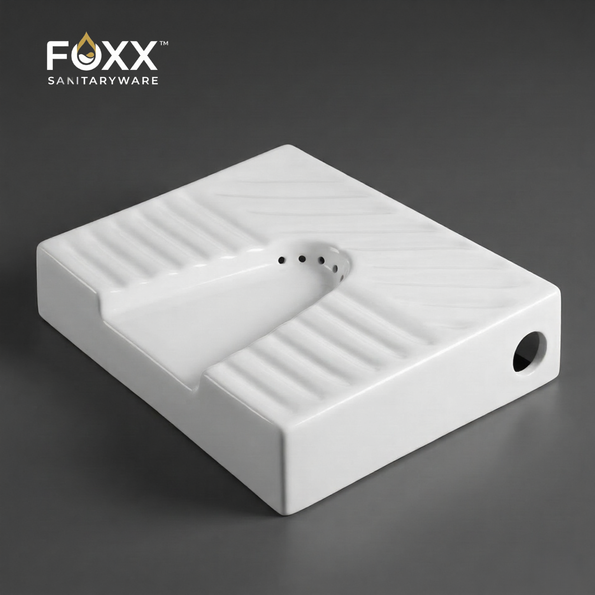 Foxx Sanitaryware Premium White Ladies Urinal Urinal for Ladies (17x14x4) Standard Commode Urinal