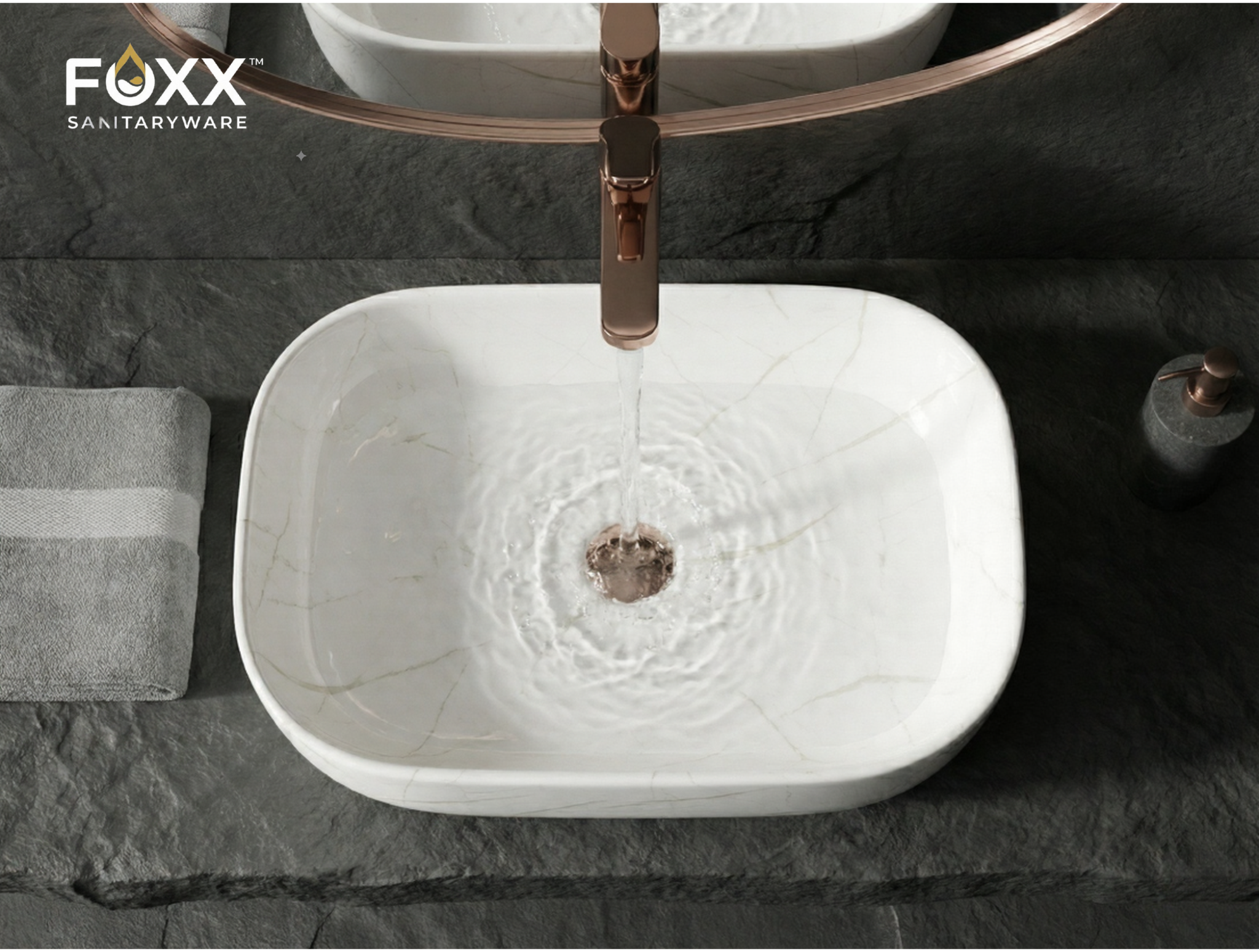 Foxx Sanitaryware Ceramic Premium Designer Wash basin for Home, Hotels (18x13x5)(M-02) (18x13x5) (M-02) Table Top Basin