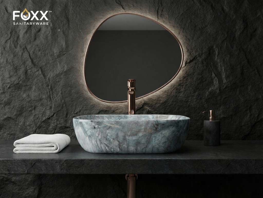 Foxx Sanitaryware Ceramic Premium Designer Wash basin for Home, Hotels (18x13x5)(M-16)