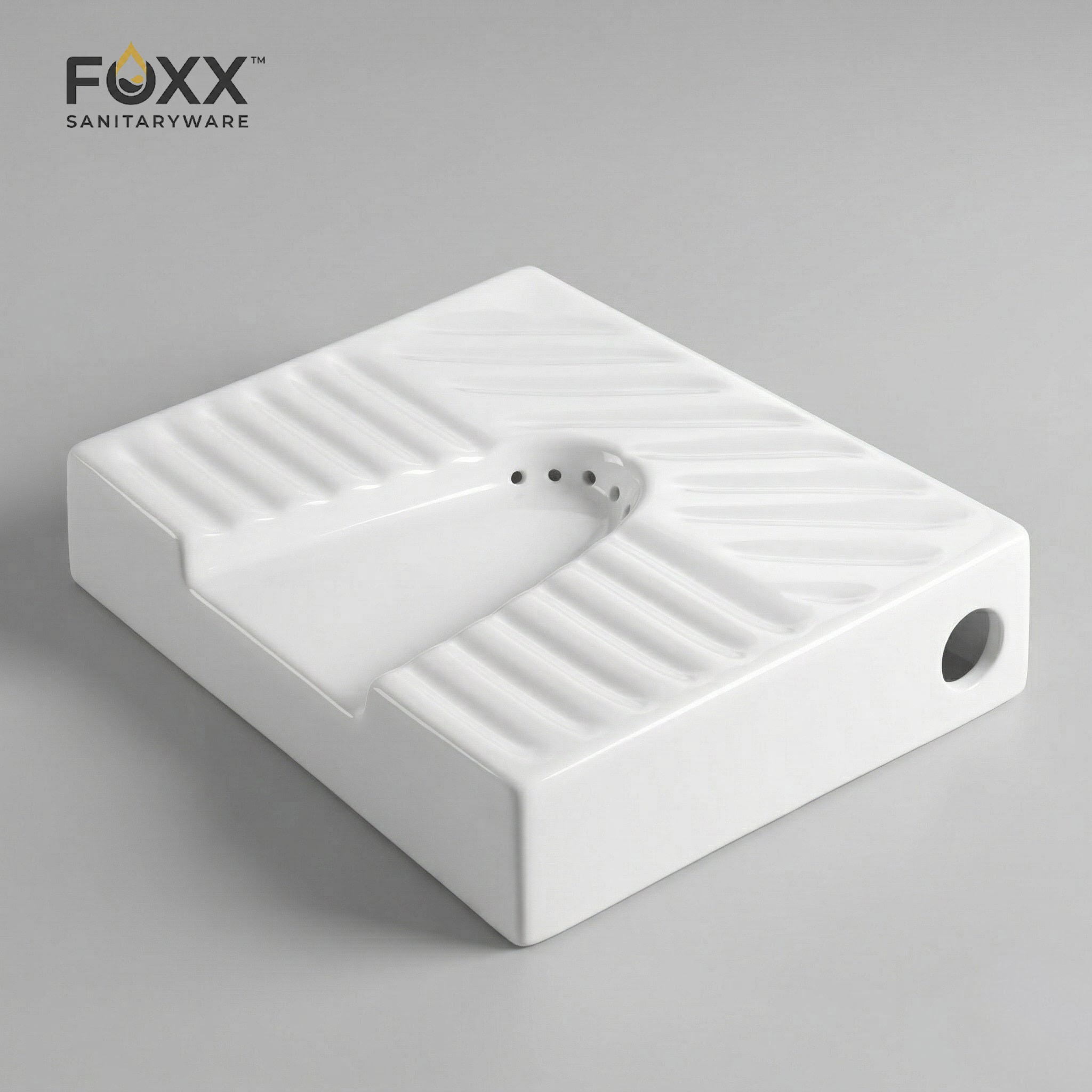 Foxx Sanitaryware Premium White Ladies Urinal Urinal for Ladies (17x14x4) Standard Commode Urinal