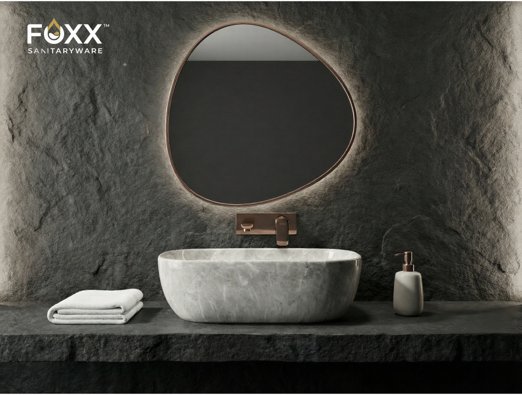 Foxx Sanitaryware Ceramic Premium Designer Wash basin for Home, Hotels (18x13x5)(M-13-New)