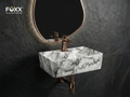 Foxx Sanitaryware 2 in 1 Wall Mount & Table Top Ceramic Premium Wash basin (M-04) (16x12x5) (M-04) Wall Hung Basin