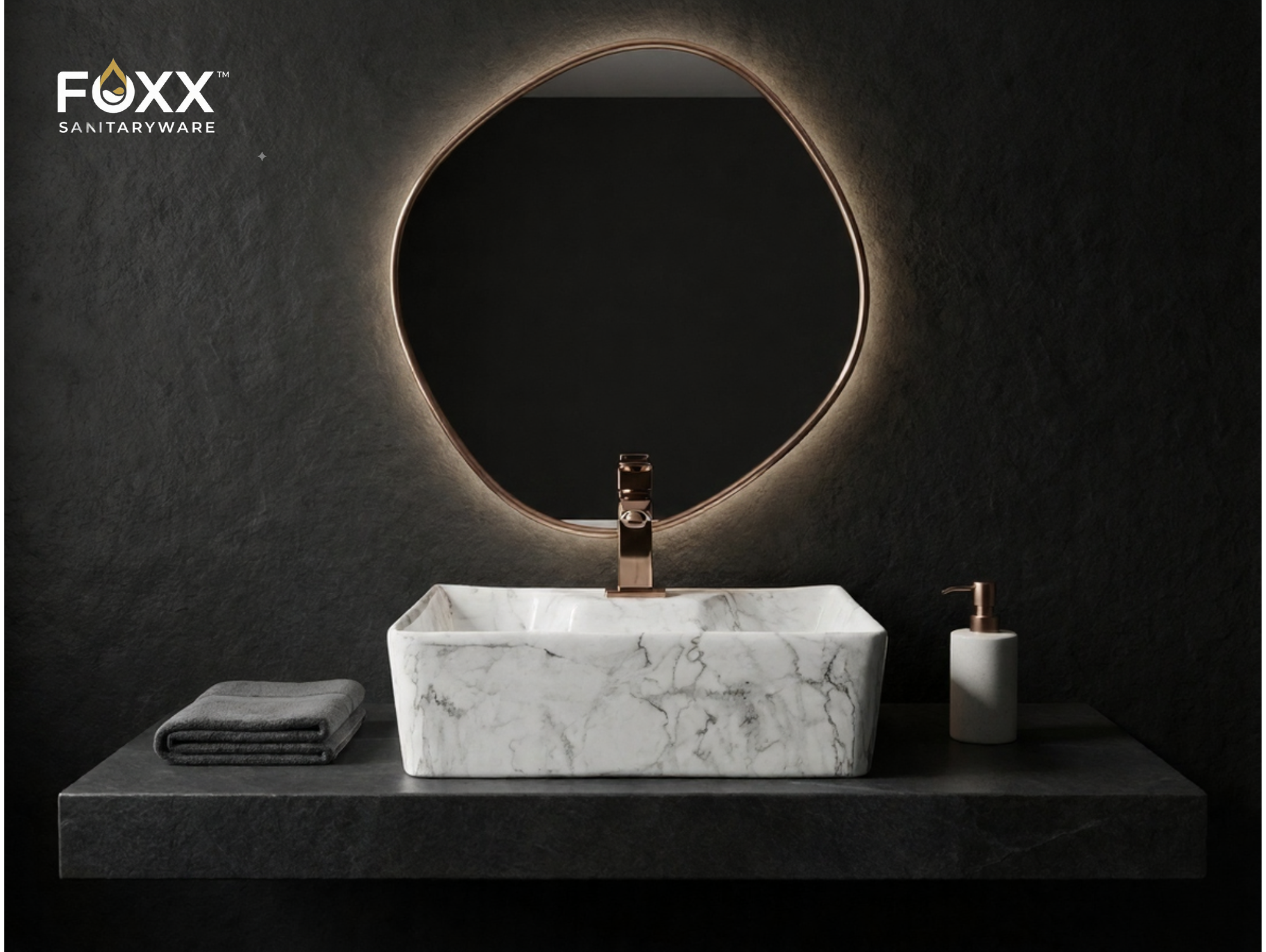 Foxx Sanitaryware 2 in 1 Wall Mount & Table Top Ceramic Premium Wash basin (M-05) (16x12x5) (M-05) Wall Hung Basin