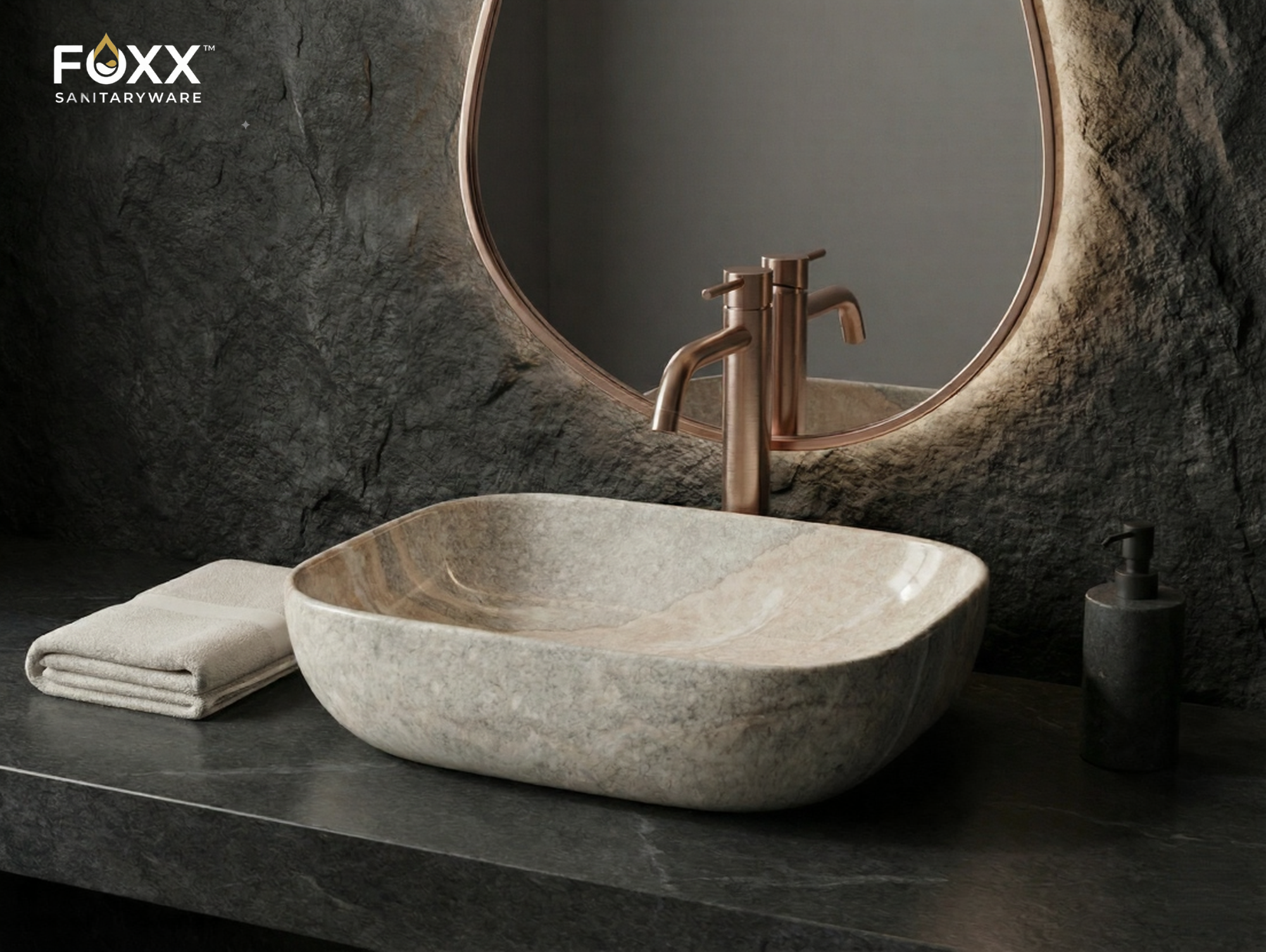 Foxx Sanitaryware Ceramic Premium Designer Wash basin for Home, Hotels (18x13x5)(M-15)