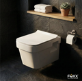 Foxx Sanitaryware Premium Grade White Wall Mounted Commode for Hotels and Home Bold Wall Mounted Commode Western Commode (White)